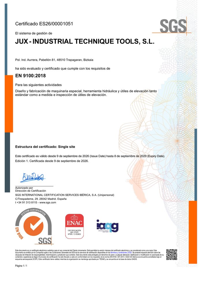 Certificado EN 9100:2018 completo